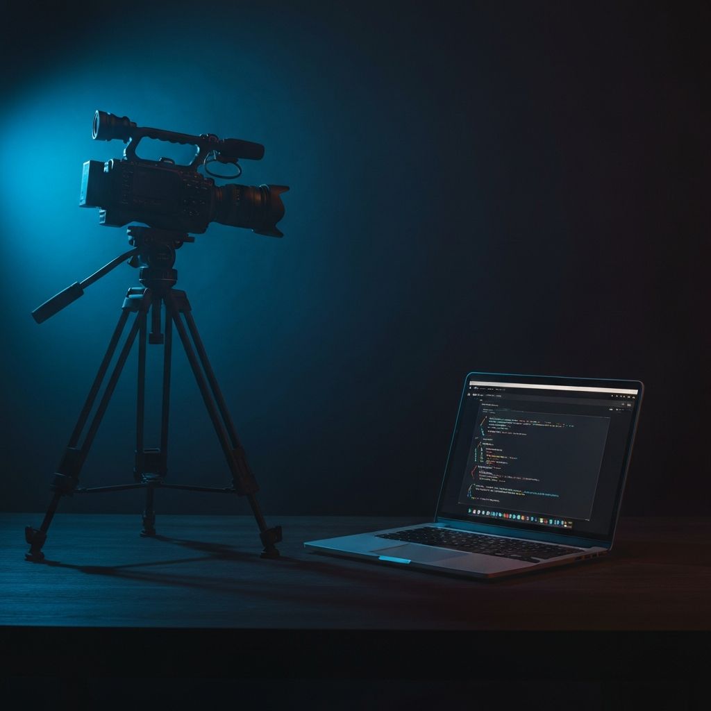 Camera and laptop — videography meets software development